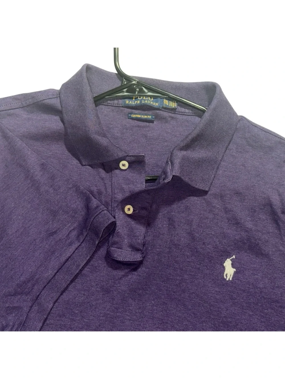 Polo Ralph Lauren Custom Slim Fit Purple Heather Polo Shirt XXL